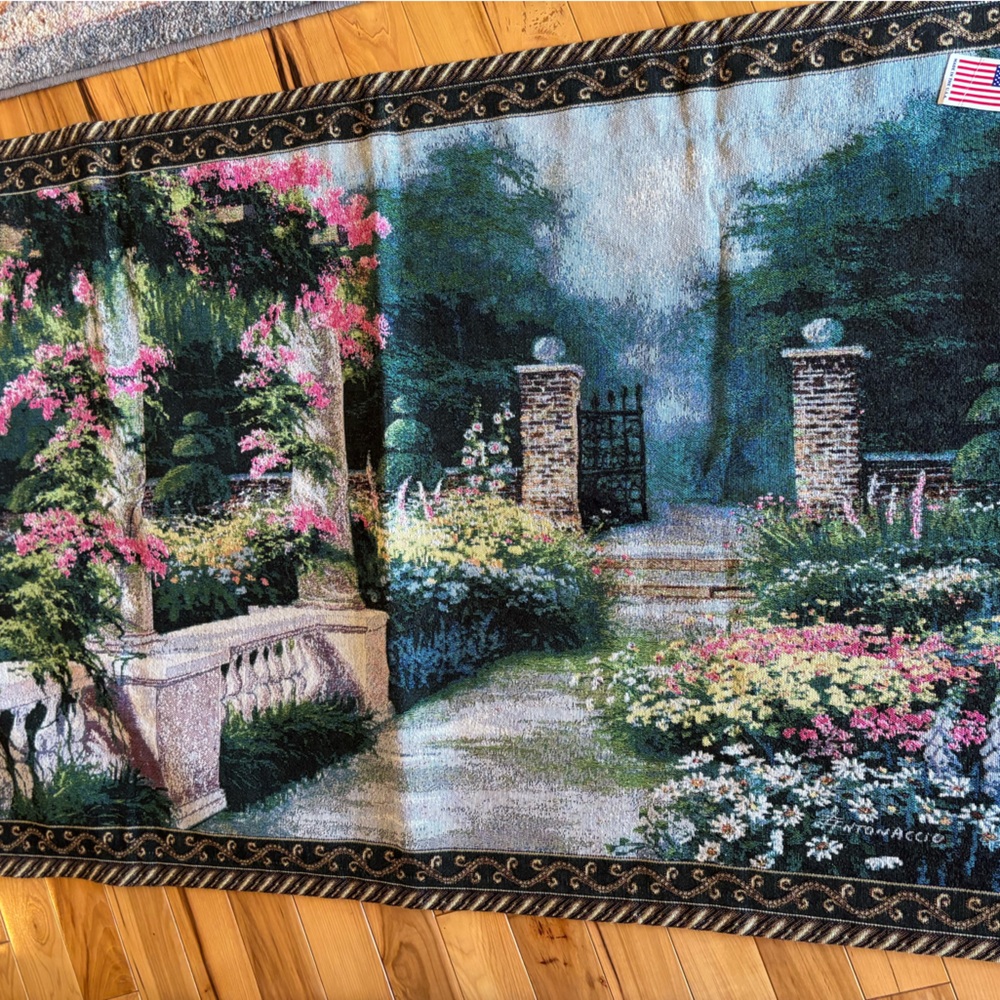 Floral Garden Tapestry Wall Hanging